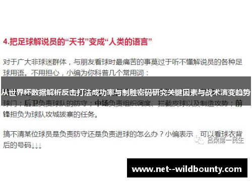 从世界杯数据解析反击打法成功率与制胜密码研究关键因素与战术演变趋势 从世界杯数据解析反击打法成功率与制胜密码研究关键因素与战术演变趋势